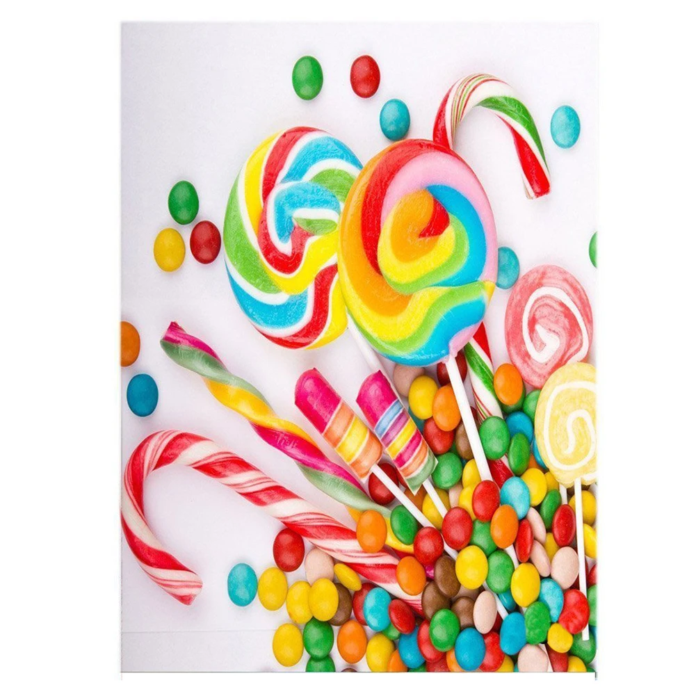 5x7ft Candy Vinyl Photography Backdrop Customized Photo Background
