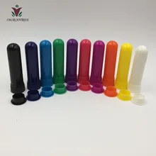 500+ 5 комплектов красочные пустой носовой ингалятор, многоразовые контейнеры для носовых ингаляторов с лучшим качеством хлопка фитили