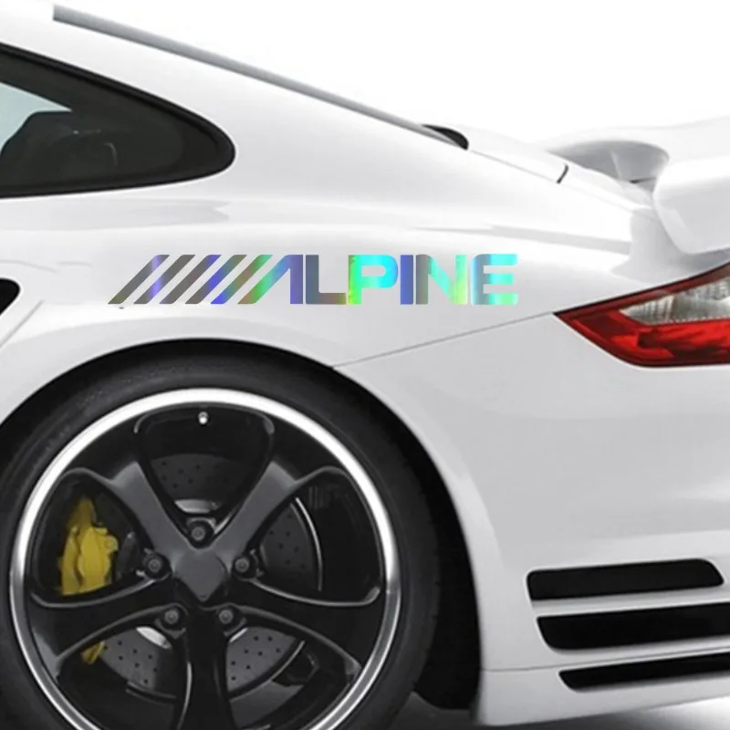 Автомобильные наклейки 18 см * 2 Alpine логотип автомобиля наклейка с мотоциклами