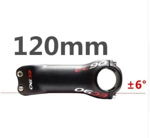 6 degrees 120mm EC90 углеродный стержень 6/17 класса, углеродный руль для шоссейного велосипеда, руль для велоспорта - Цвет: 6 degrees 120mm