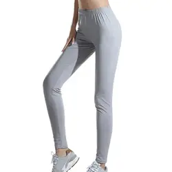 Для женщин s длинные брюки модные однотонные спортивные лосины Удобные Леггинсы Для женщин Повседневное длинные женские брюки в обтяжку
