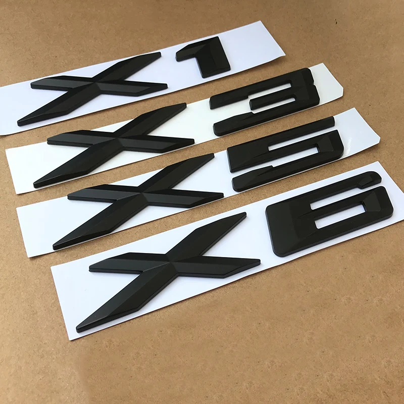 Автомобильная эмблема логотип ABS Matt Black 1 шт. аксессуары для BMW X1 E84 F48 X3 F25 G01 X5 E70 F15 X6