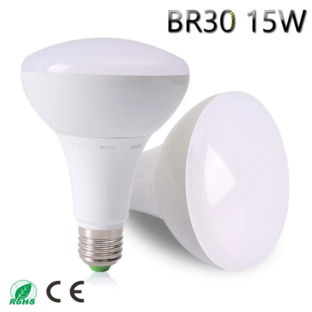 Новый BR30 светодиодный светильник AC85 265V свет 15 Вт 11 s лампада лампы Рождество
