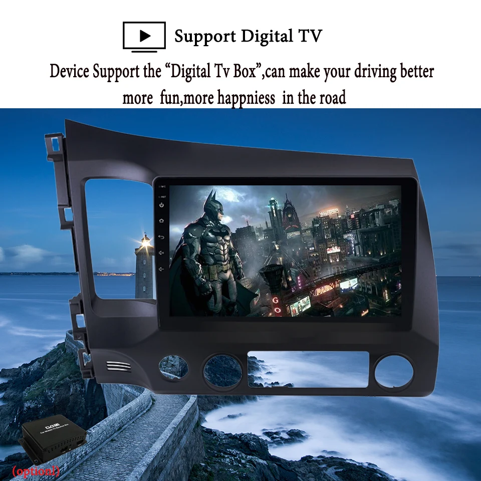 Sale 10.1" 4+64GB Android 9.1 Car Radio Touchscreen GPS Multimedia Player For 2006 2007 2008 2009 2010 2011 Honda Civic Cassette 17 Sale 10.1" 4+64GB Android 9.1 Car Radio Touchscreen GPS Multimedia Player For 2006 2007 2008 2009 2010 2011 Honda Civic Cassette 17