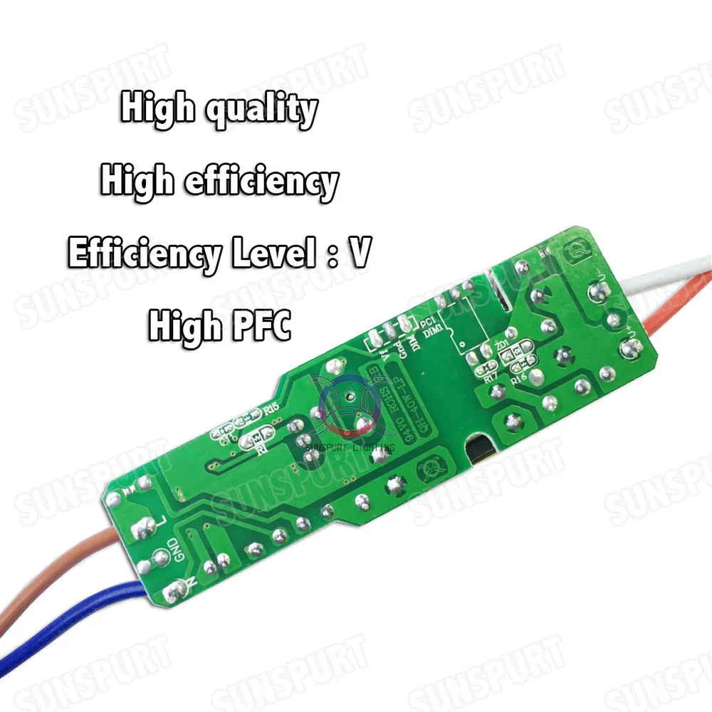 3 штуки изоляция 36 Вт AC85-277V светодиодный драйвер 20-36x1W 300mA DC60-120V Светодиодный источник питания постоянный ток Светодиодный лампа