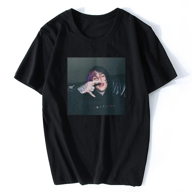 

LIL PEEP T SHIRT BLACK WHITE Jurney Print T-shirt Cool Xxxtentacion Tshirt Brand Shirts Print Colour Harajuku Men T Shirt