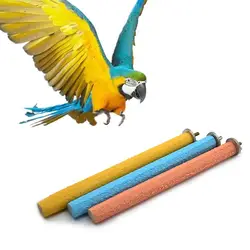 Chew Pet деликатная полировка кварц попугай клетка стержень качающаяся игрушка цепи укус бар (Corlor случайный) Какаду