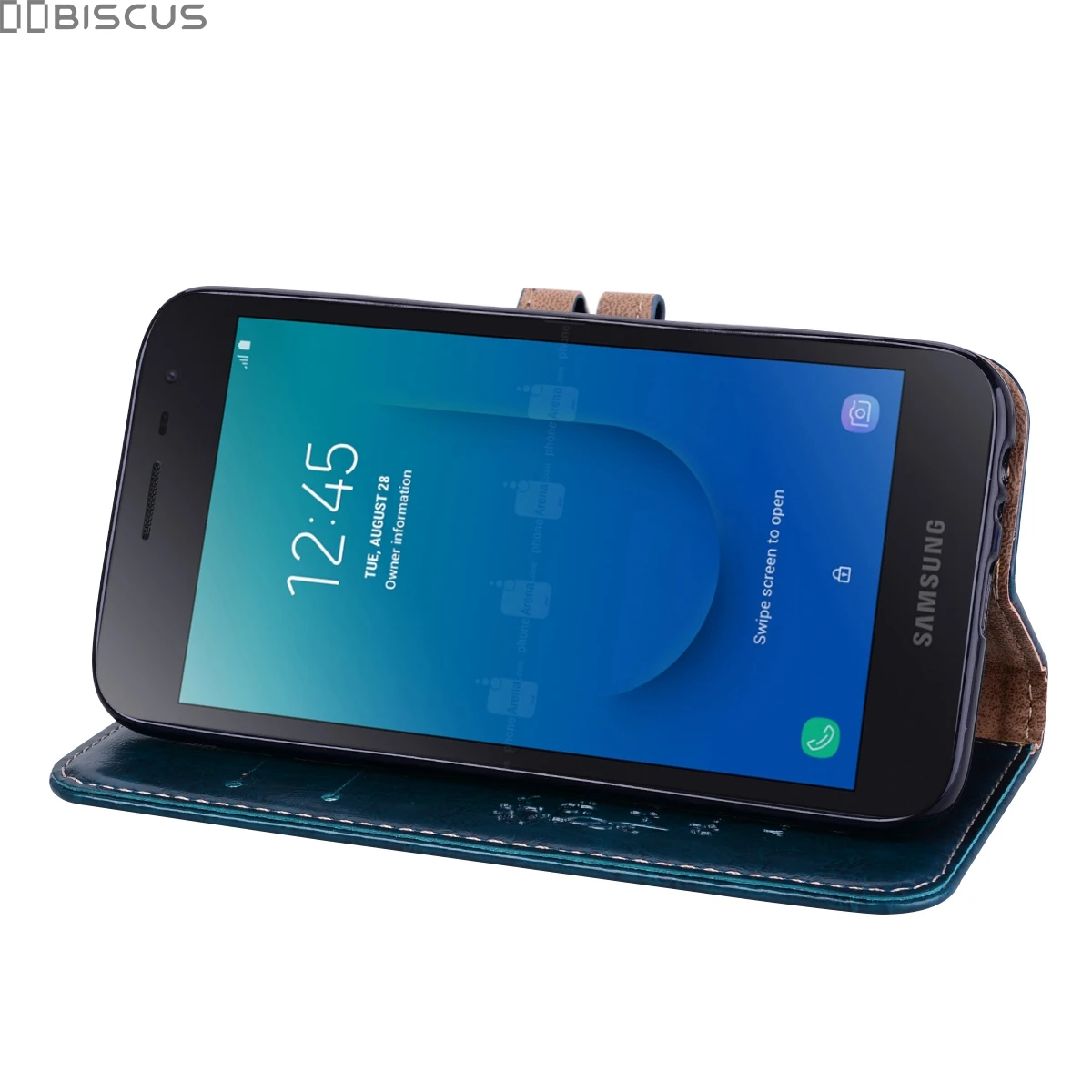 Винтажный кожаный чехол книжка для Samsung Galaxy J2 Core чехлы телефонов J2Core бумажник J260FN