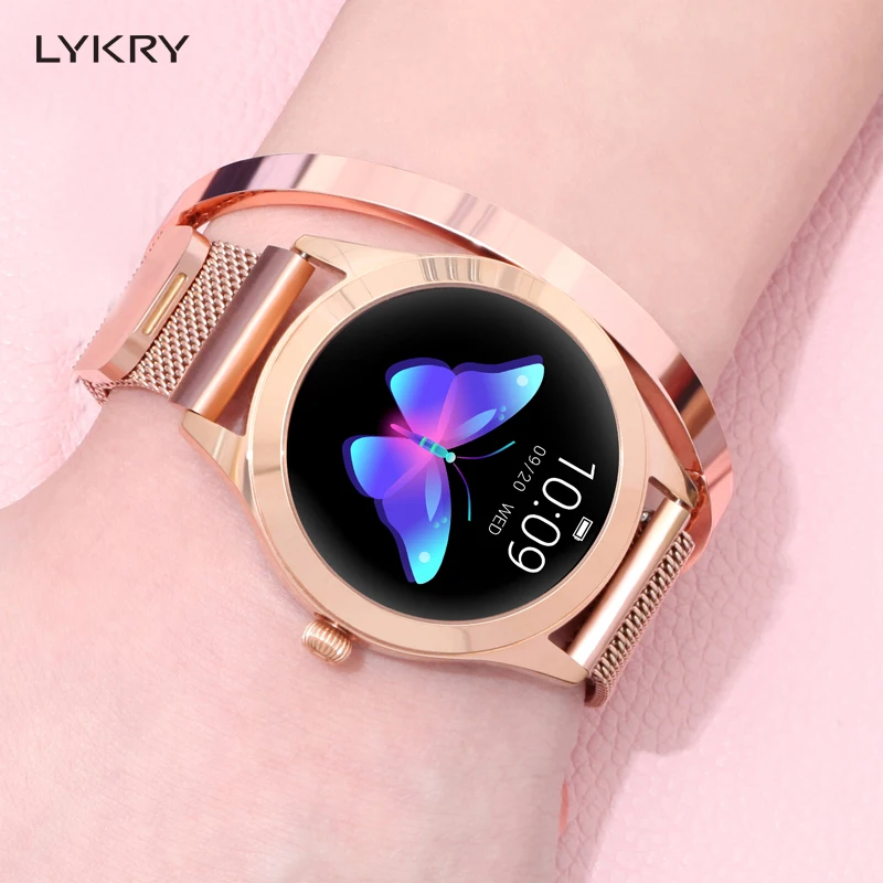 

LYKRY KW10 Smart Watch Women 2019 IP68 Waterproof Heart Rate Monitoring Bluetooth For Android IOS Fitness Bracelet Smartwatch