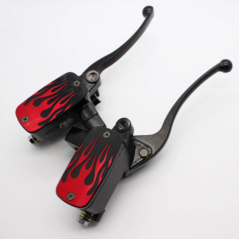 Arcade Universal 78 22mm Hydraulic Motorcycle Brake Master Cylinder Hydraulic Clutch Levers fluid Reservoir 14mm Piston