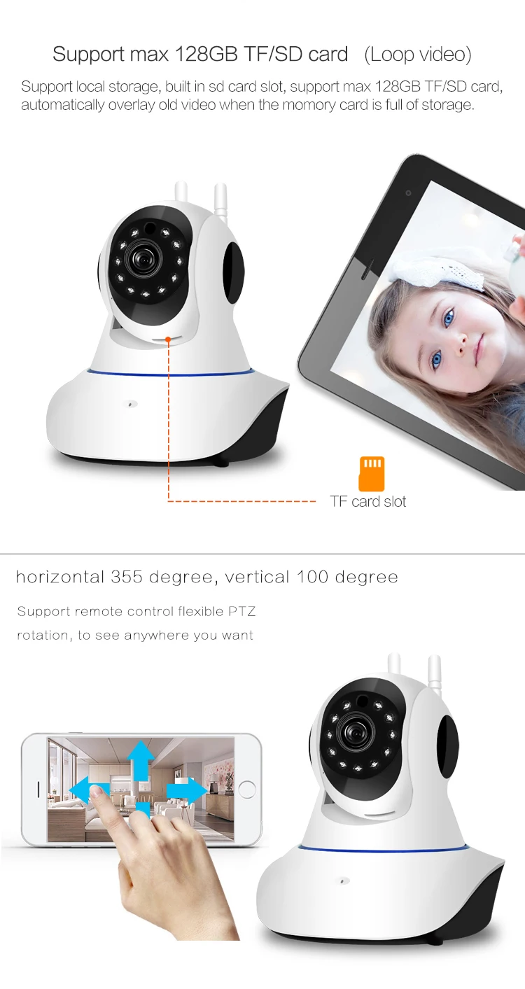 720P hd video ip camera wifi, wifi security camera surveillance