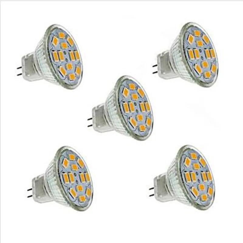 

5pcs/lot Spotlight Bulb DC12V MR11/GU4 Warm/Cold White 2W/3W/5W LED Lamp For Ceiling Lights/Studio Light