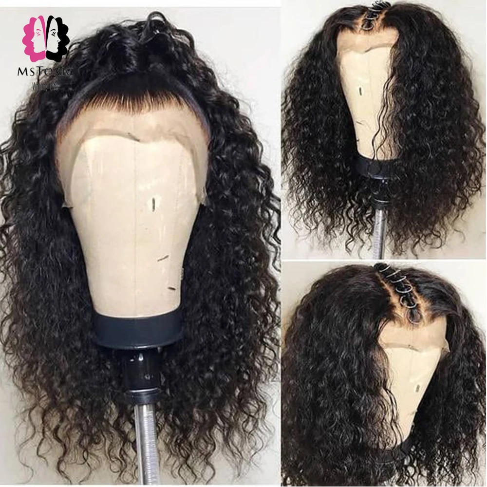 

Mstoxic Water Wave Wig Full Lace Human Hair Wigs For Black Women Lace Front Human Hair Wigs Remy Brazilian Wig Bleached Knots
