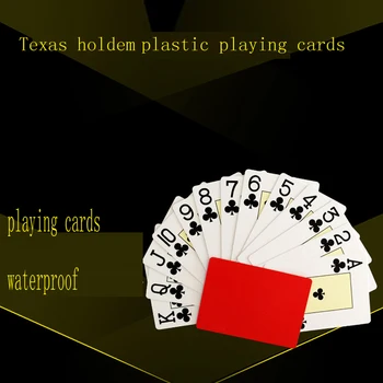 

PVC Waterproof Playing Poker 2 Sets Plastic Playing Cards Blue Red Poker Cards Texas Holdem Playing Cards Pokerstars Cards Games