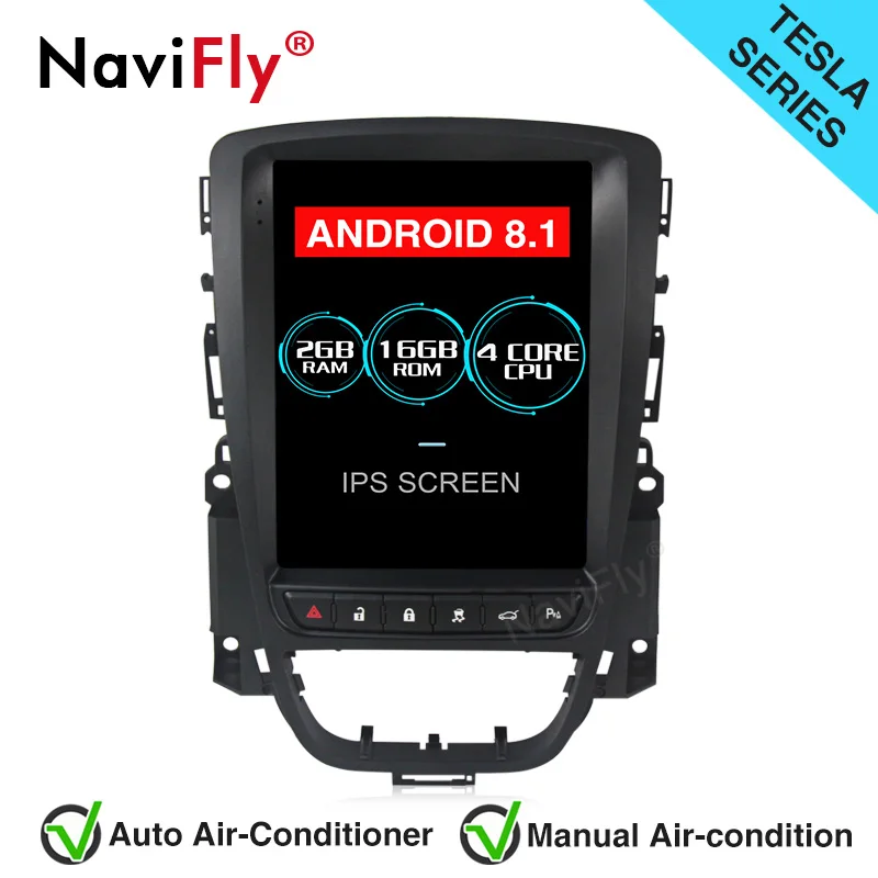 NaviFly Tesla стиль Android 8,1 Автомобильный gps радио для Opel Astra J/Vauxhall Holden 2010-2013 автомобильный стерео головное устройство навигационное радио