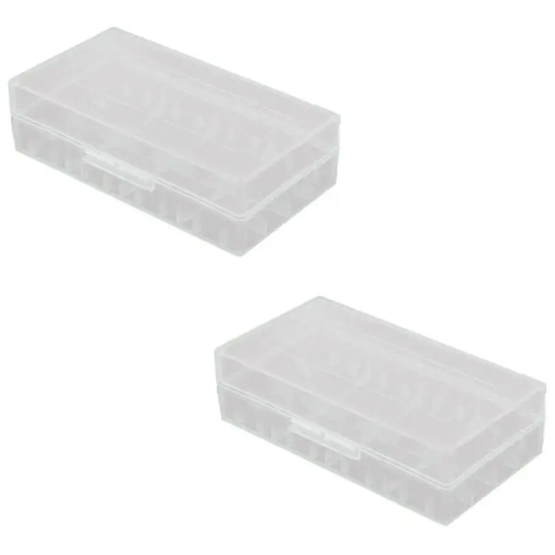 

2PCS CR123A 18650 16340 plastic hard Battery Case Box Holder Storage