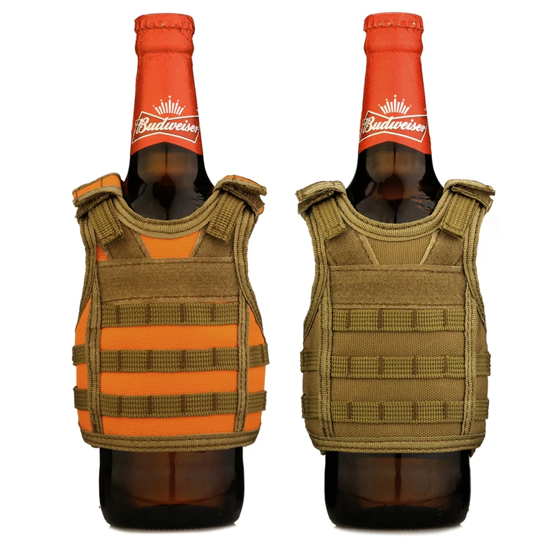 

Tactical Premium Beer Military Molle Mini Miniature Hunting Vests Beverage Cooler adjustable shoulder straps LY2074