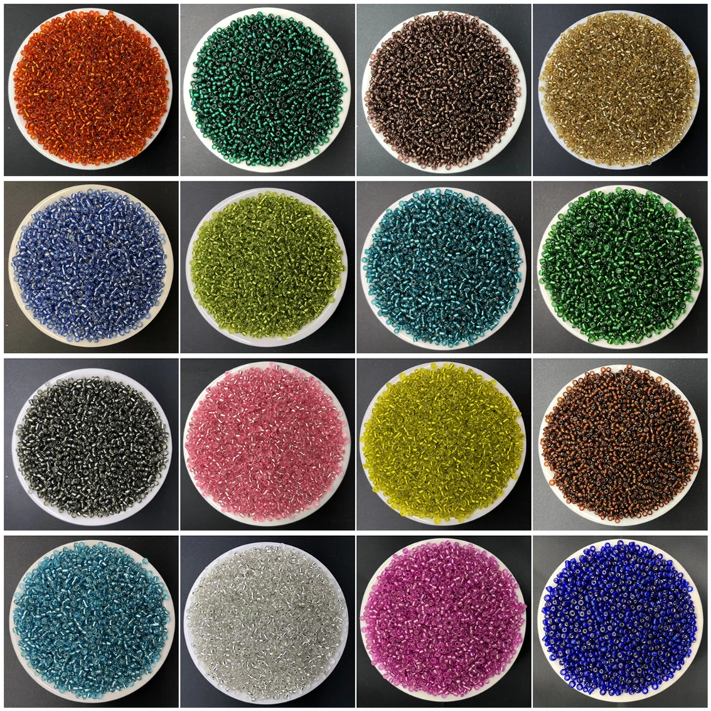 

1000pcs 2mm Charm Czech Glass Seed Spacer Beads Irrigation Silver DIY Bracelet Necklace Jewelry Making Accessories