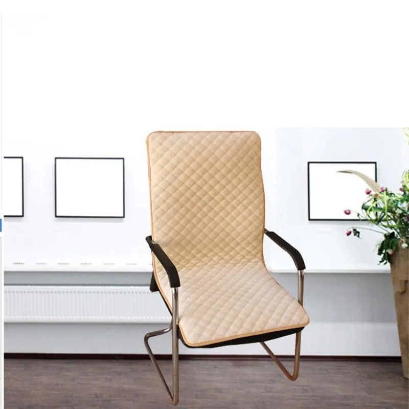 

Korean Flannel Armrest Chair Cover Thicken Washable Chair cushion Chair Cover + Armrest Cover + Pillow