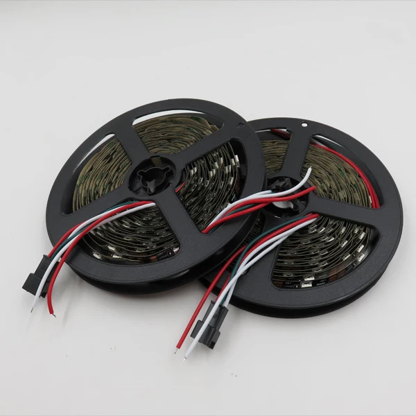 

DC5V WS2812B RGB Led Strip 30 LEDs/m RGB Pixel Strip 10mm Width Waterproof White/Black PCB Led Strip Lights IP65/66