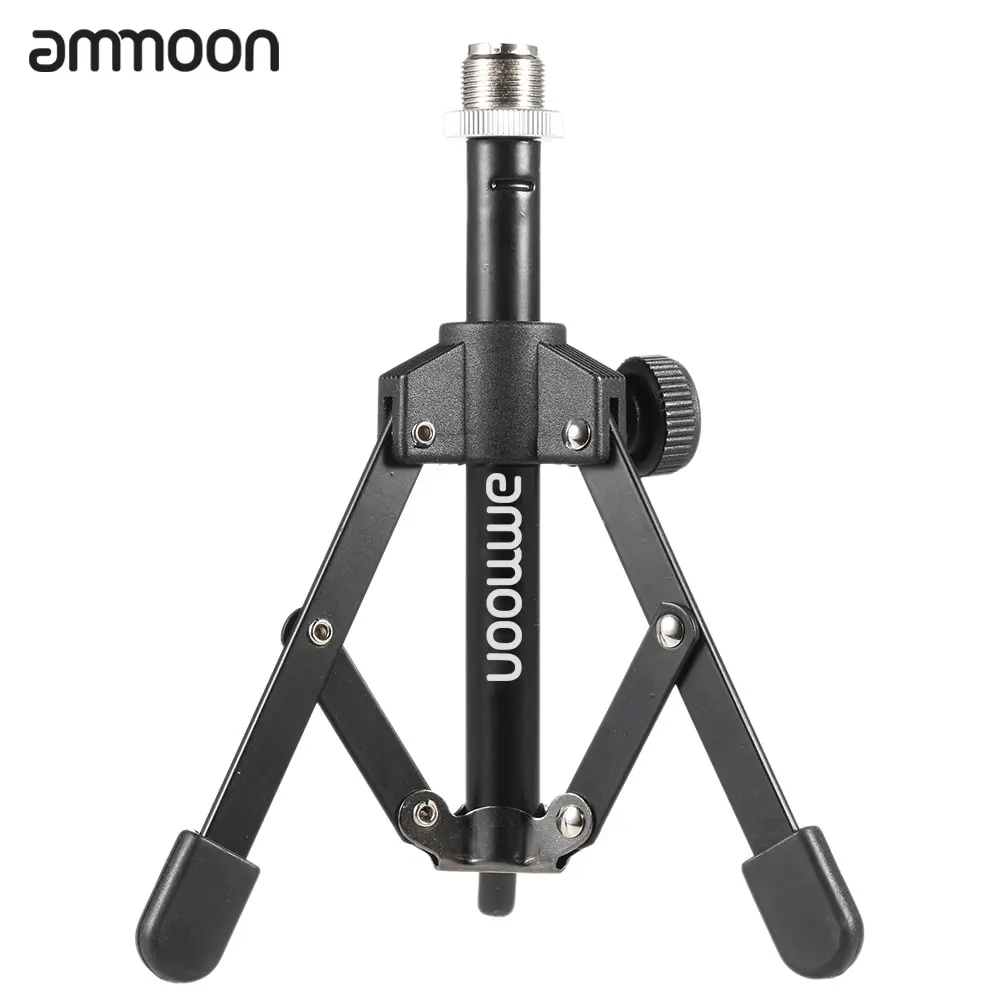 

ammoon MS-12 Mini Foldable Desktop Tabletop Tripod Microphone Mic Stand Holder