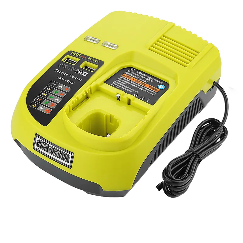 P117 зарядное устройство для RYOBI 12 18 в Ni CD MH Li Ion P107 P108 Ryobi one + Высококачественная