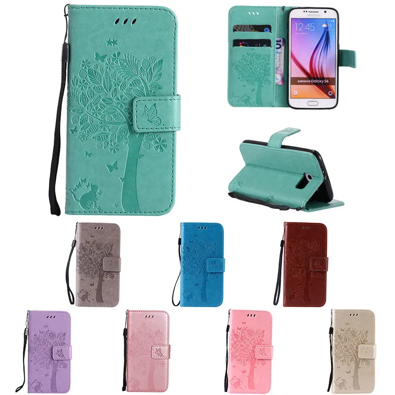 

Luxury For Samsung Galaxy S3 S4 S5 S6 S7 Edge S8 Plus A3 A5 A7 J1 J3 J5 J7 Case Coque 3D Pattern Wallet Flip Cover Leather Case