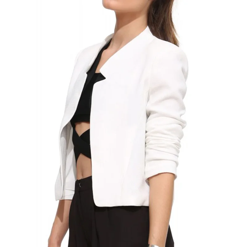 Блейзер Feminino 2016 Осень Женская Мода Slim Fit Blazer Куртки С Длинными Рукавами Пиджак