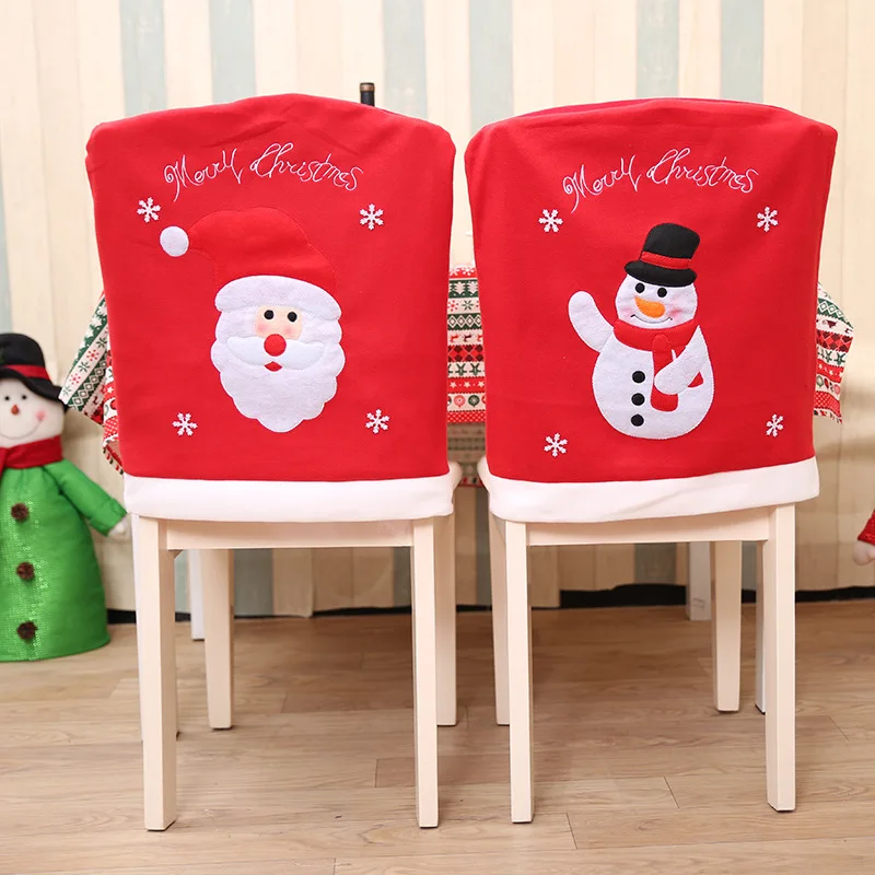 Decoración del hogar 1 Paquete de Decoración de Navidad Silla Cubre
