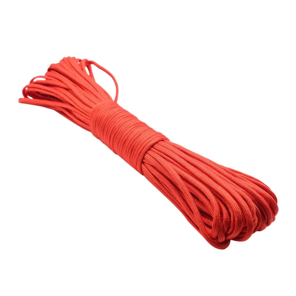 2019 Outdoor climbing rope paracord 550 bracelet nylon parachute rope is attached to a 100-foot seven-core polyester parachute (21)