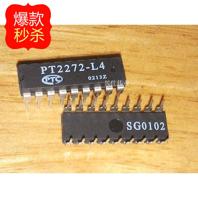 

10PCS Original PT2272-L4 DIP-18 receiver decoder / latching function PTC new