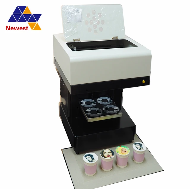 Best Offers 4 Cups Coffee flower cakes milk tea printer,powerful features
