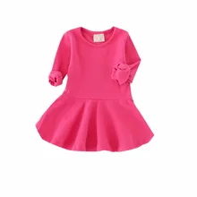 Платье для девочек, платье принцессы ярких цветов для малышей, детская одежда, детское платье для 0-5 лет, весна-осень