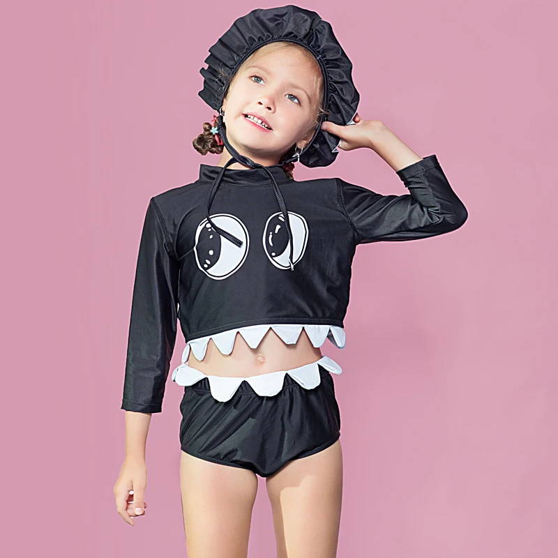 

Kids Bikini 2017 Girls Swimwear Bathing Suit Kid Swimming Suit Long Sleeve Swimsuit Children Bikinis Baby New Biquini infantil