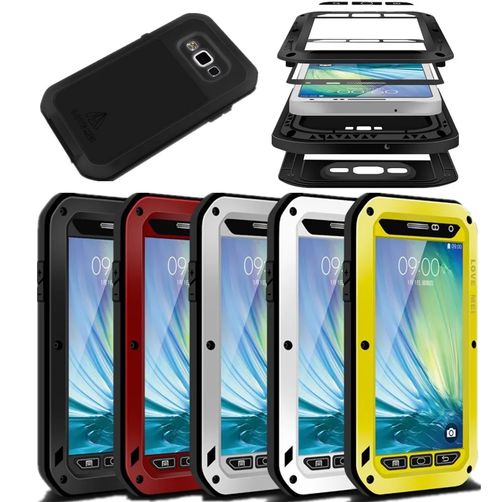 Роскошный Водонепроницаемый металлический жесткий чехол для Samsung Galaxy S3 S4 S5 S6 S7 Note