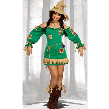 

Wizard of Oz Wicked Witch Fancy Dress Vintage Witch Costume Halloween Party Costumes Z9030