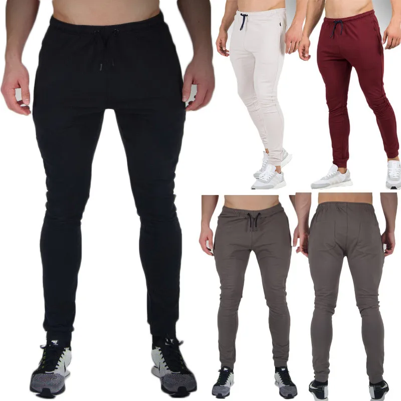 Новый Для мужчин Sportweart джоггеры Штаны эластичный пояс Slim Fit Длинные брюки костюм Фитнес тренировочные для бегунов пот Штаны Слаксы