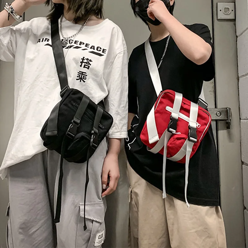 

Waist Pack Belt Men Women Fashion Streetwear Fanny Pack Waist Bag Tactical Hip Bum Chest Bags Small Canvas Shoulder Bags 2019