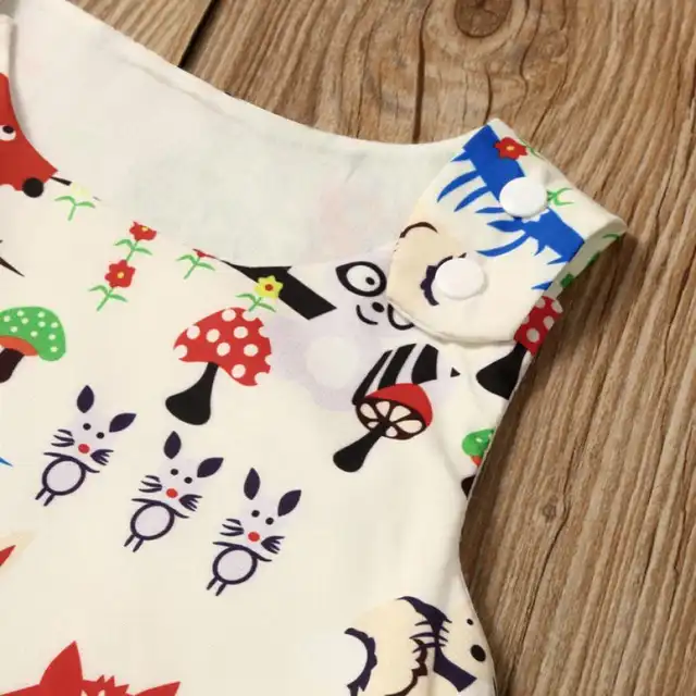 Pretty Toddler Baby Girls Woodlands Princess Dress Dot Shorts Pants Headband Set
