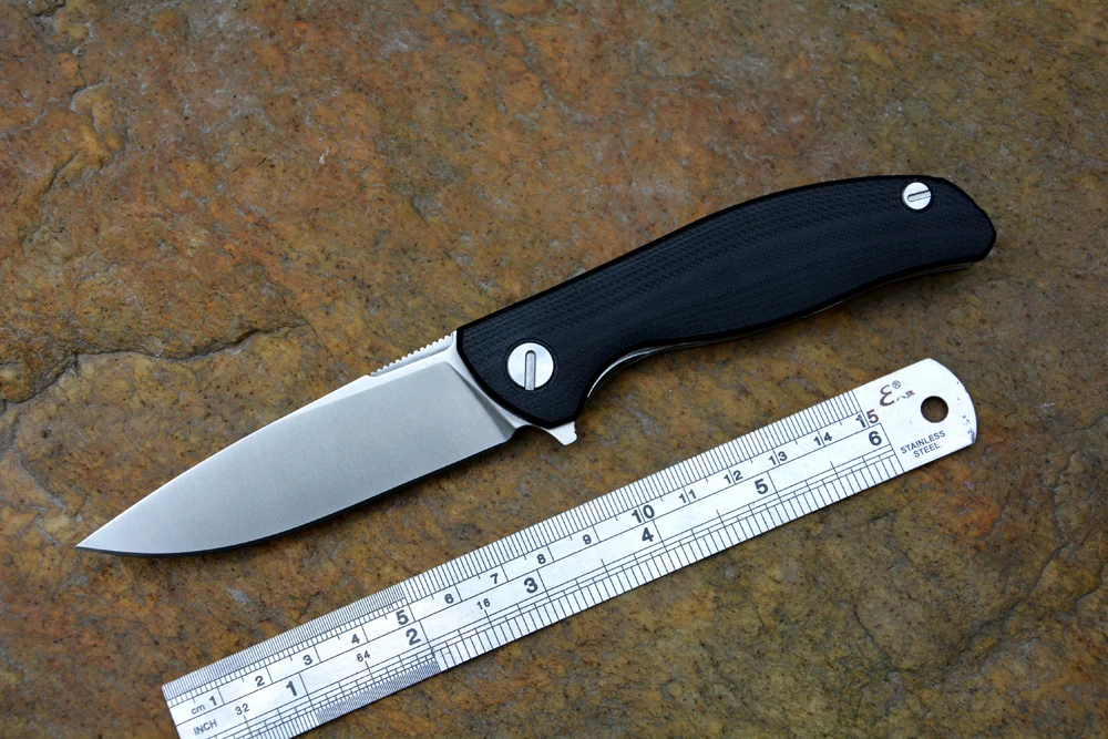 Y-START Small F3 Flipper Folding knife D2 satin blade G10 handle 2 Colors outdoor survival knife hunting camping EDC tools Y-START Small F3 Flipper Folding knife D2 satin blade G10 handle 2 Colors outdoor survival knife hunting camping EDC tools