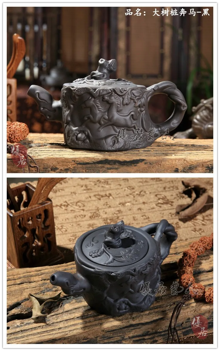 Аутентичный исинский чайник дракон и лошадь чайник большой емкости китайский чайник "Зодиак" ручной работы чайный набор чайник кунг-фу чайник
