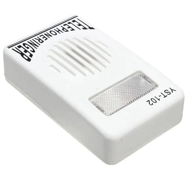 Practical Extra-Loud Telephone Ringer Strobe Light Ringer Phone Ringing Help Ringers Ringtones Amplifier
