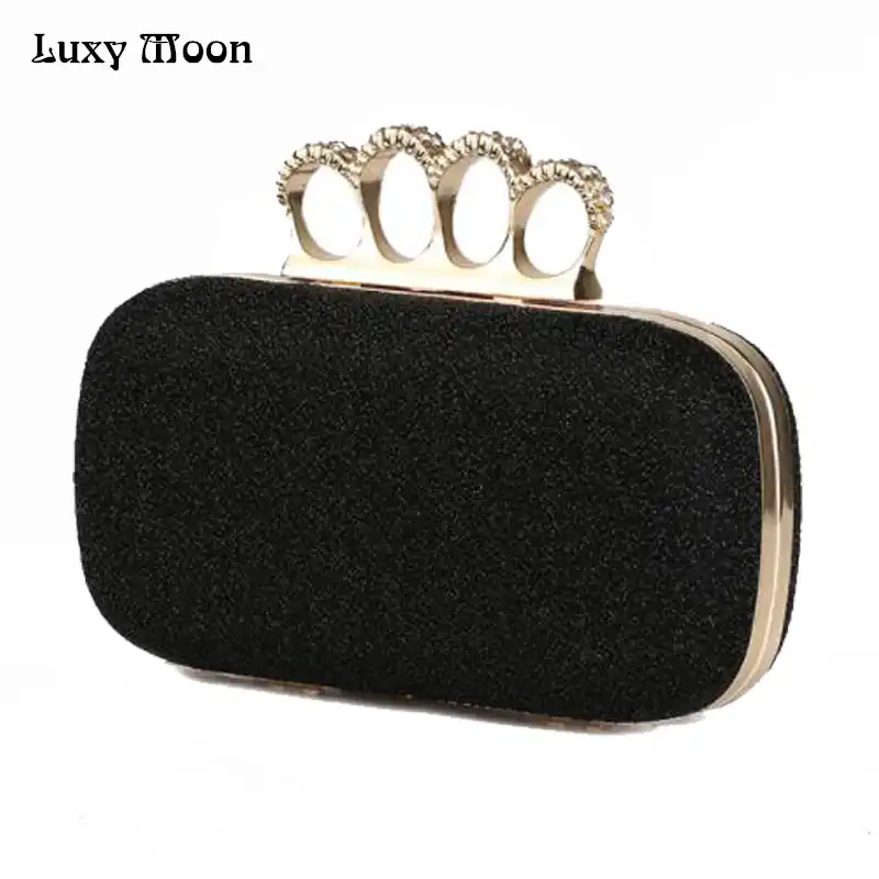 gold and silver clutch bag