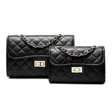 

2018 Autumn And Winter New Fashion Rhombic Gold Chain Bag Small Fragrance Single Shoulder Mobile Handbag