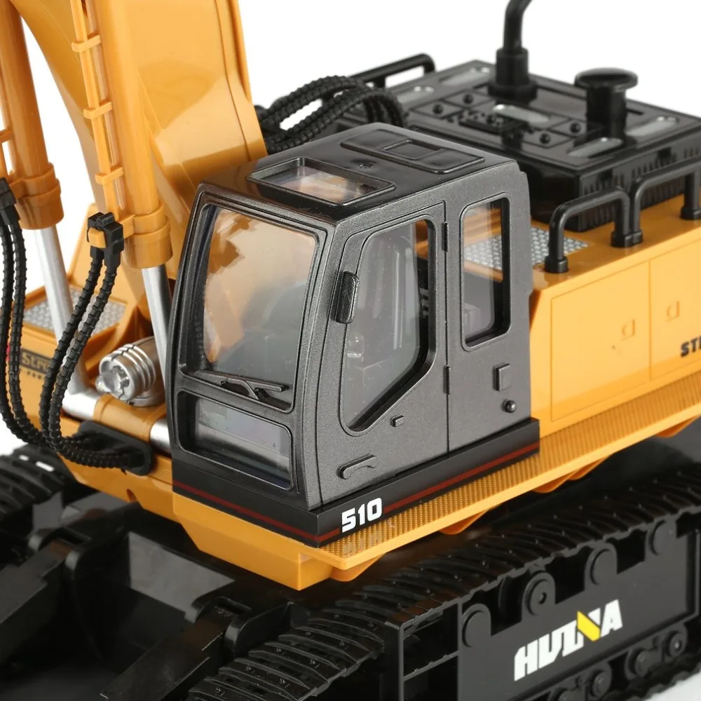 Huina rc Excavator 1510 экскаватор Автомобиль 2,4G 11CH металлический пульт дистанционного управления инженерный экскаватор грузовик Модель Электронная тяжелая техника игрушка