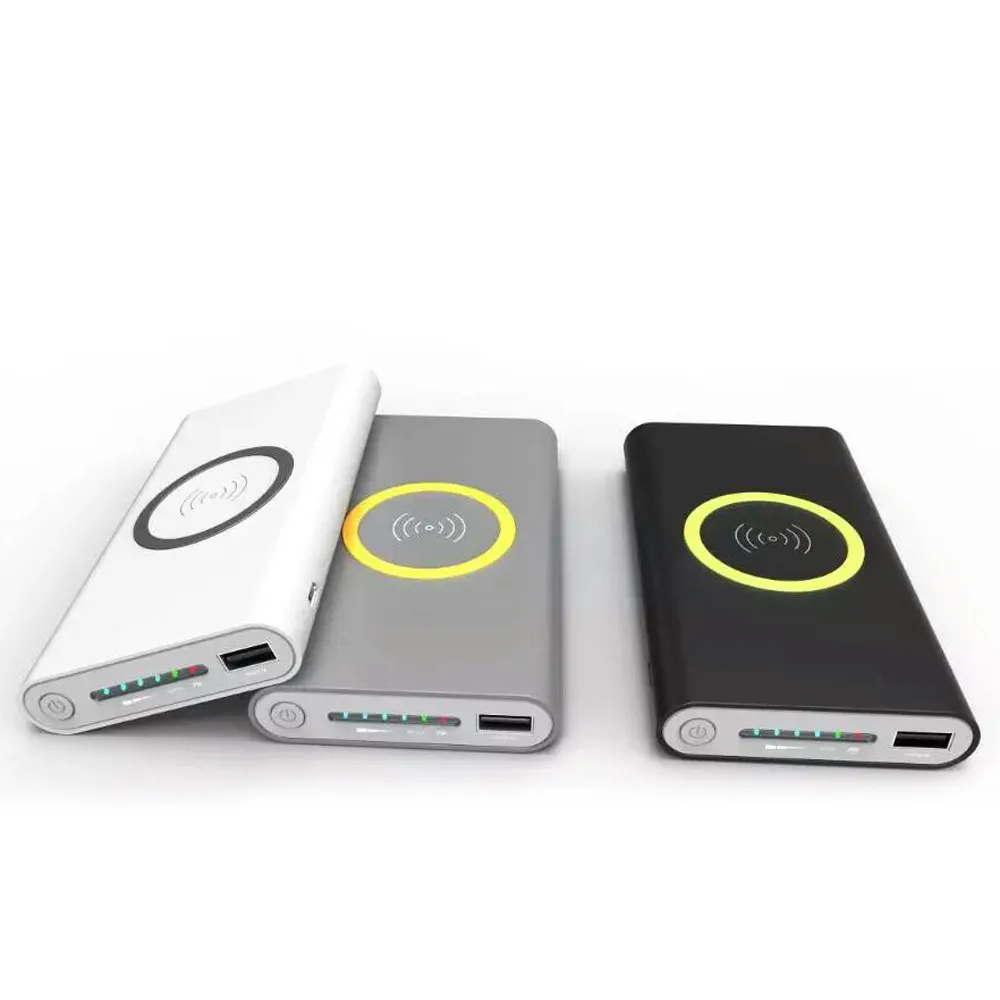 Binmer портативное Внешнее USB мобильное зарядное устройство 10000 мАч и беспроводное зарядное устройство 2 в 1 подходит для путешествий и прочный для Iphone X