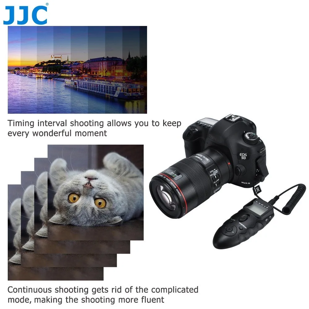 JJC Multiple Remote Interface and IR Receiver DSLR Camera Timer IR