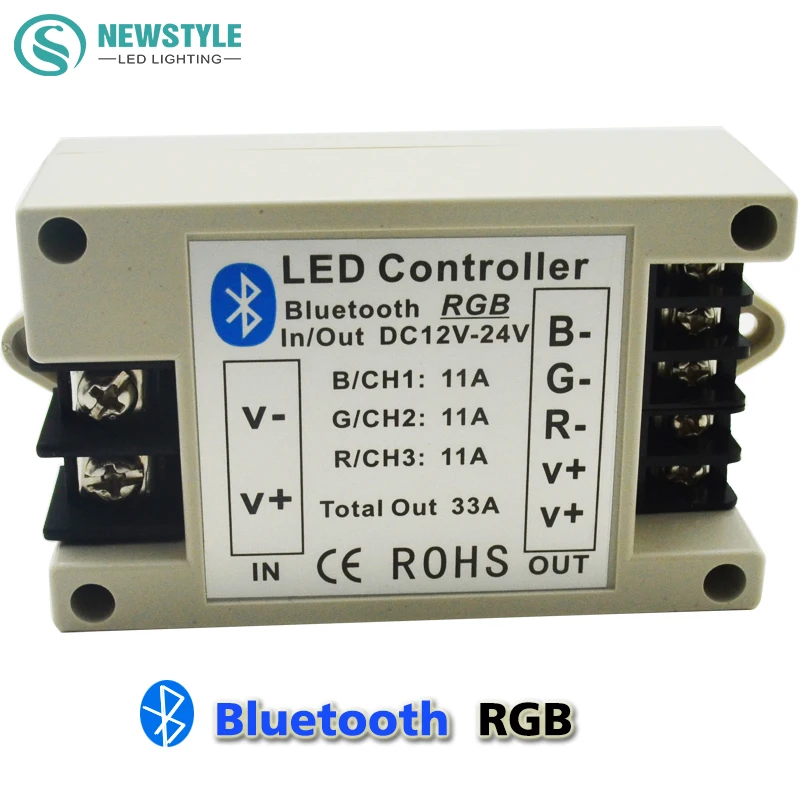 

DC12V/24V LED Bluetooth RGB controller for RGB LED strips by Android/IOS Smartphone for daily use