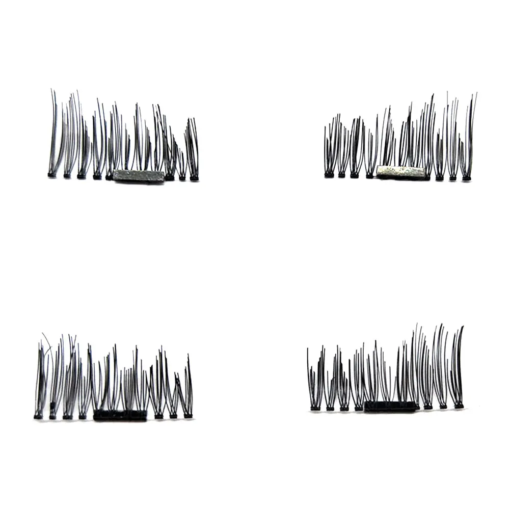 

4PCS Magnet False Eyelashes Fake Eye Lashes Reusable Comestic Makeup Beauty Tool