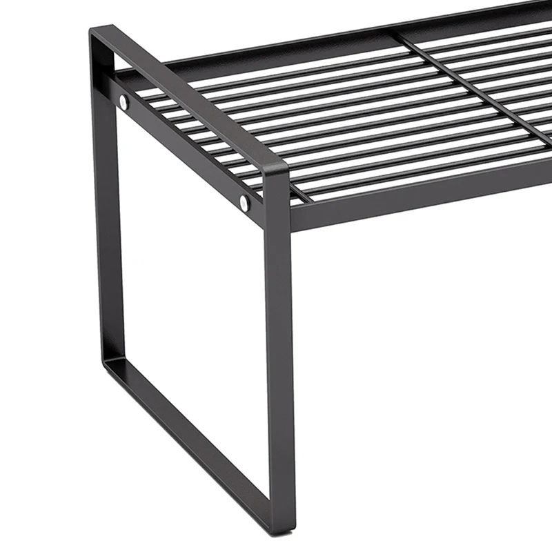Stainless Steel Kitchen Dish Rack Black Tableware Bowl Fork Oil Bottle Condiment Seasoning Spice Jar Storage Holder Organization